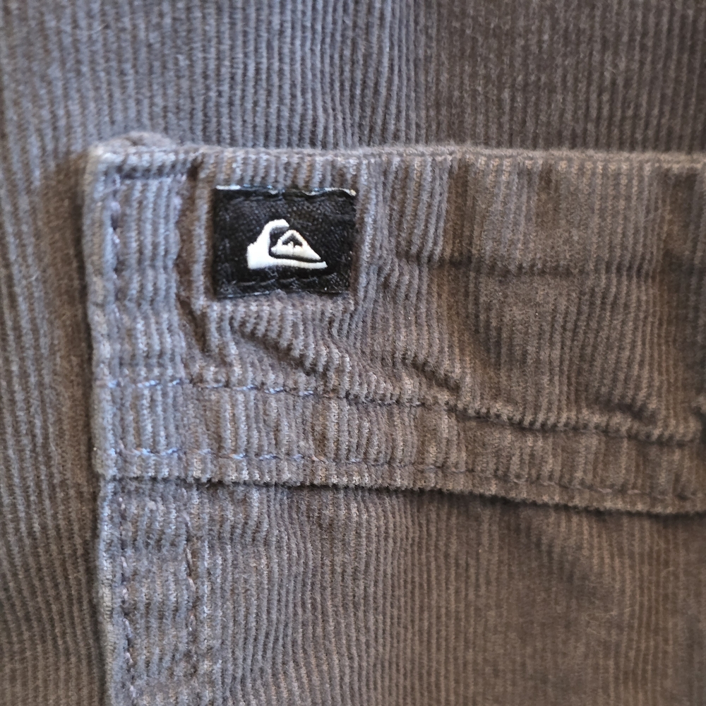 Quicksilver Bubble Cotton Corduroy Shirt Jacket, Iron Gate, Sz XL - Picture 8 of 10